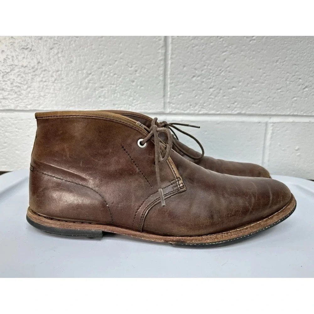 Timberland 75509 Wodehouse Mens 10 Chukka Short Brown Leather Desert Ankle BOOTS